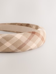 Pretty Check Padded Headband - Image 6 of 7