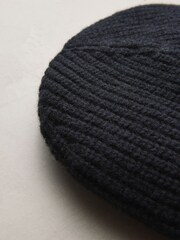 Black Wool Cashmere Beanie Hat - Image 3 of 3