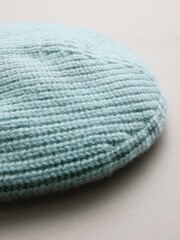 Duck Egg Blue Wool Cashmere Beanie Hat - Image 3 of 3