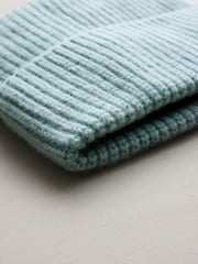 Duck Egg Blue N. Premium Wool Cashmere Beanie Hat - Image 8 of 9