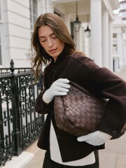 Cream 100% Cashmere Gloves - Image 3 of 3