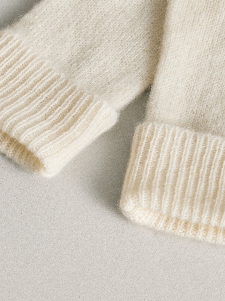 Cream N. Premium 100% Cashmere Gloves - Image 6 of 6