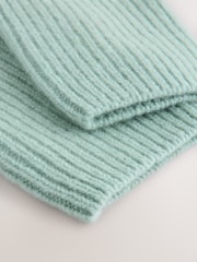 Duck Egg Blue N. Premium Wool Cashmere Handwarmer Gloves - Image 8 of 9