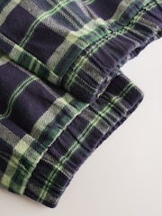 Blue/Green Vehicle Long Sleeve Woven Check Pyjamas 2 Pack (3-16yrs) - Image 9 of 11