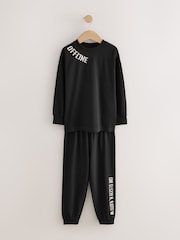 Black/Brown Long Leg Pyjamas 3 Pack (3-16yrs) - Image 4 of 6