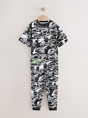 Black/Grey Marble Camo Long Sleeve Pyjamas 3 Pack (3-16yrs) - Image 5 of 10