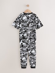 Black/Grey Marble Camo Long Sleeve Pyjamas 3 Pack (3-16yrs) - Image 6 of 10