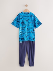 Black/Grey Marble Camo Long Sleeve Pyjamas 3 Pack (3-16yrs) - Image 8 of 10