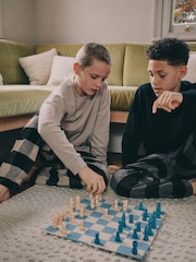 Black/Grey Long Sleeve Woven Check Pyjamas 2 Pack (3-16yrs) - Image 2 of 10