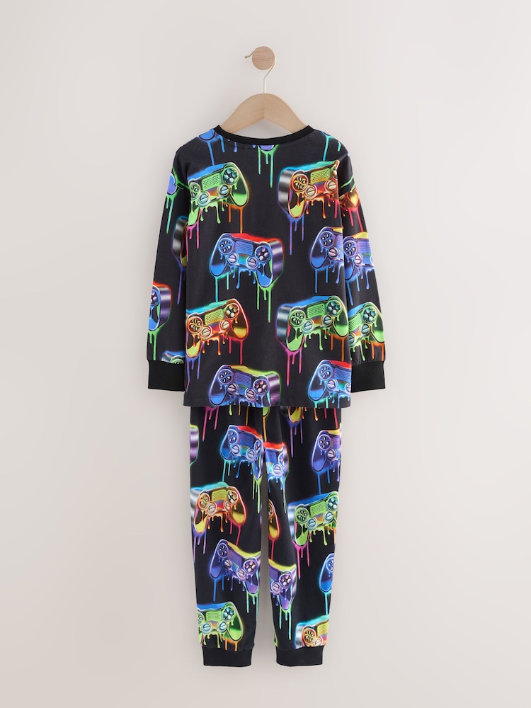 Bright Gamer Single Long Sleeve Leg Pyjamas (3-16yrs) - Image 2 of 4 Bright Gamer Single Long Sleeve Leg Pyjamas (3-16yrs) - Image 2 of 4