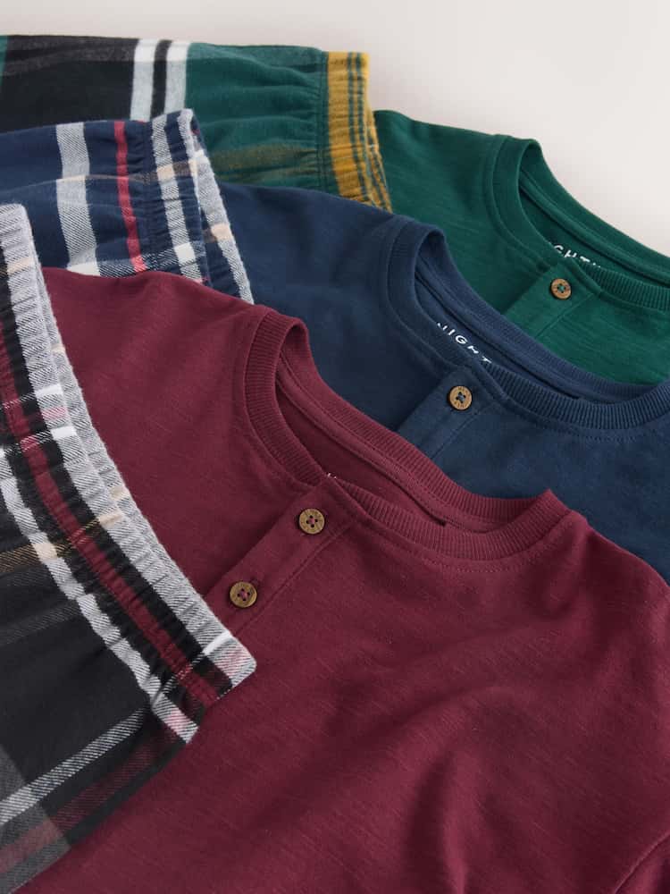 Multi Woven Check Pyjamas 3 Pack (3-16yrs) - Image 10 of 10 Multi Woven Check Pyjamas 3 Pack (3-16yrs) - Image 10 of 10