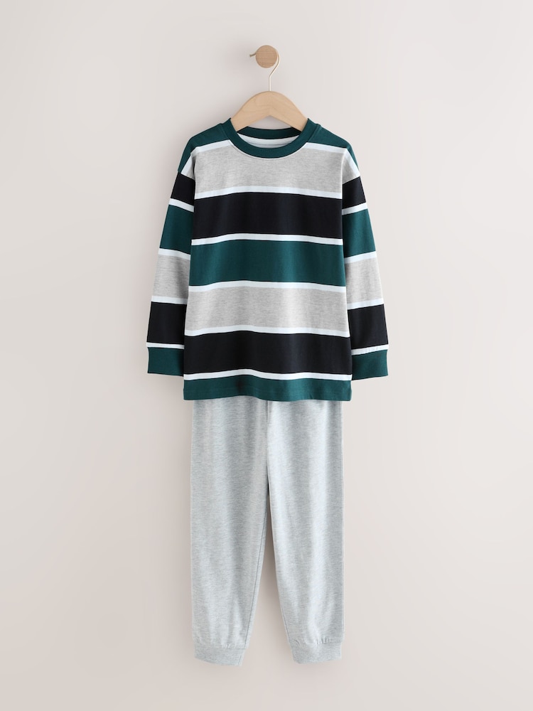 Buy Green Long Sleeve Pyjamas 3 Pack (3-16yrs) from Next Ireland