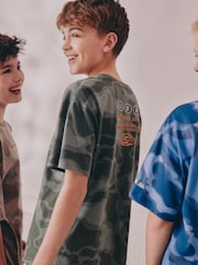 Blue/Green Camo Short Pyjamas 3 Pack (3-16yrs) - Image 8 of 13