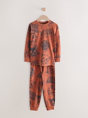 Green/Orange Graffiti Skull Long Sleeve Pyjamas 3 Pack (3-16yrs) - Image 6 of 10