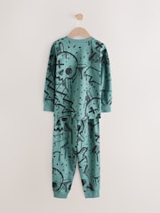 Green/Orange Graffiti Skull Long Sleeve Pyjamas 3 Pack (3-16yrs) - Image 8 of 10