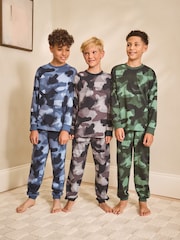 Multi Long Sleeve Pyjamas 3 Pack (3-16yrs) - Image 1 of 9