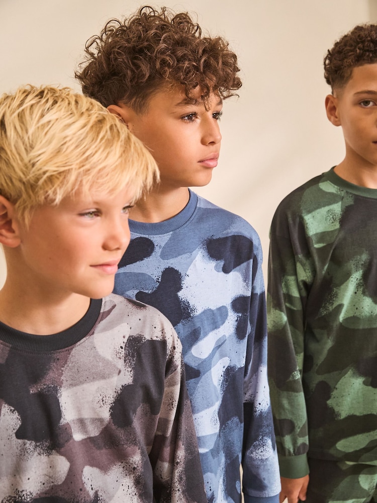 Multi Long Sleeve Pyjamas 3 Pack (3-16yrs) - Image 2 of 9
