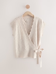 Ecru - Knitted Wrap Tank - Imagem 1 de 3