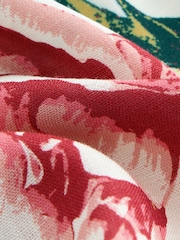 Turquoise Floral Print Short Kimono Cover-Up - Image 7 of 8