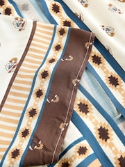 Woodblock Print Short Kimono Cover-Up - Image 8 of 9