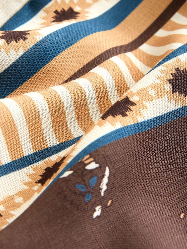 Woodblock Print Short Kimono Cover-Up - Image 9 of 9