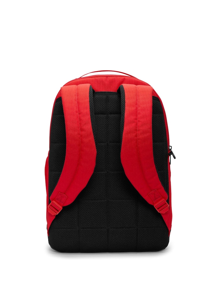 Nike University Red Brasilia 9.5 Training Backpack (Medium, 24L) - Image 2 of 12 Nike University Red Brasilia 9.5 Training Backpack (Medium, 24L) - Image 2 of 12