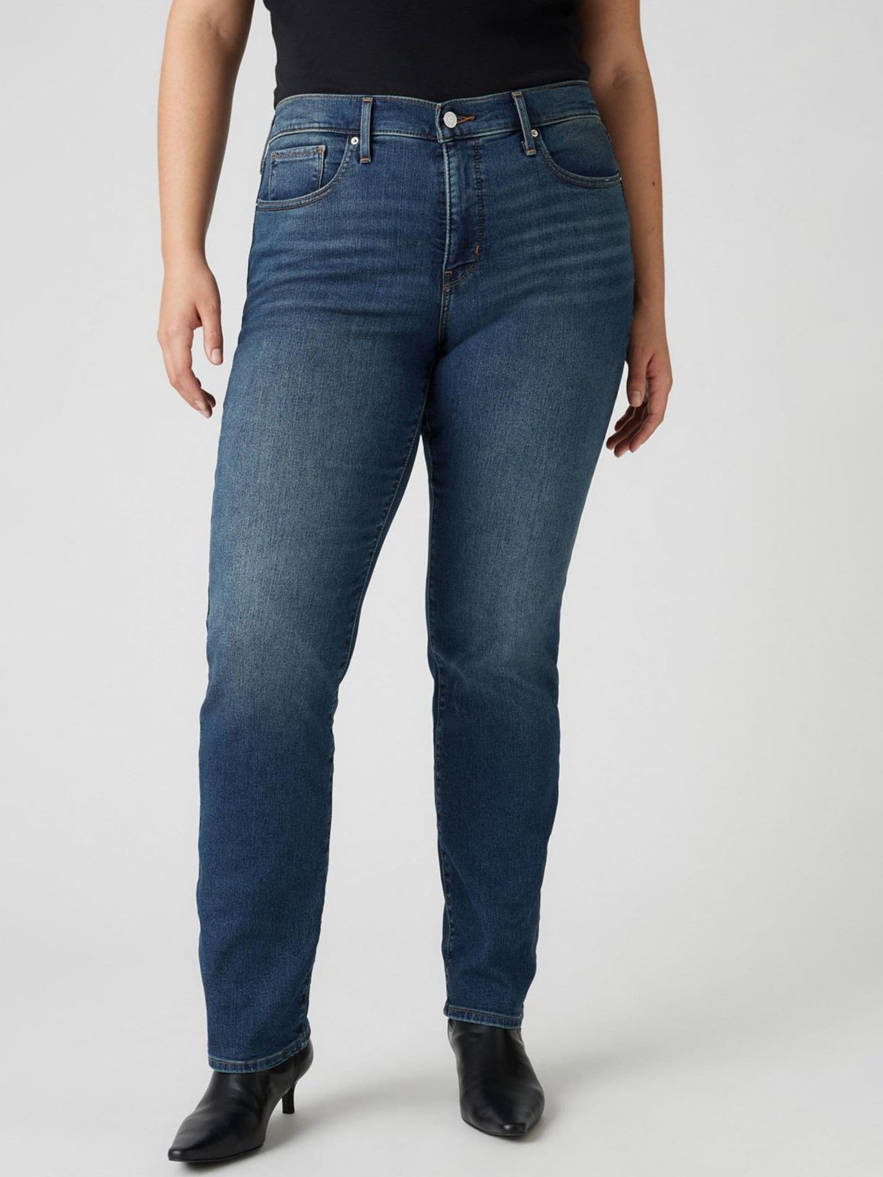 Levi's Women's Mid Blue Denim Levi's 314 Shaping Straight Jeans