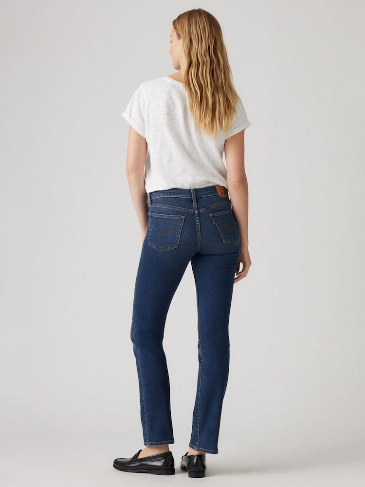 Levi's® Mid Blue Denim 314™ Shaping Straight Jeans - Image 13 of 13