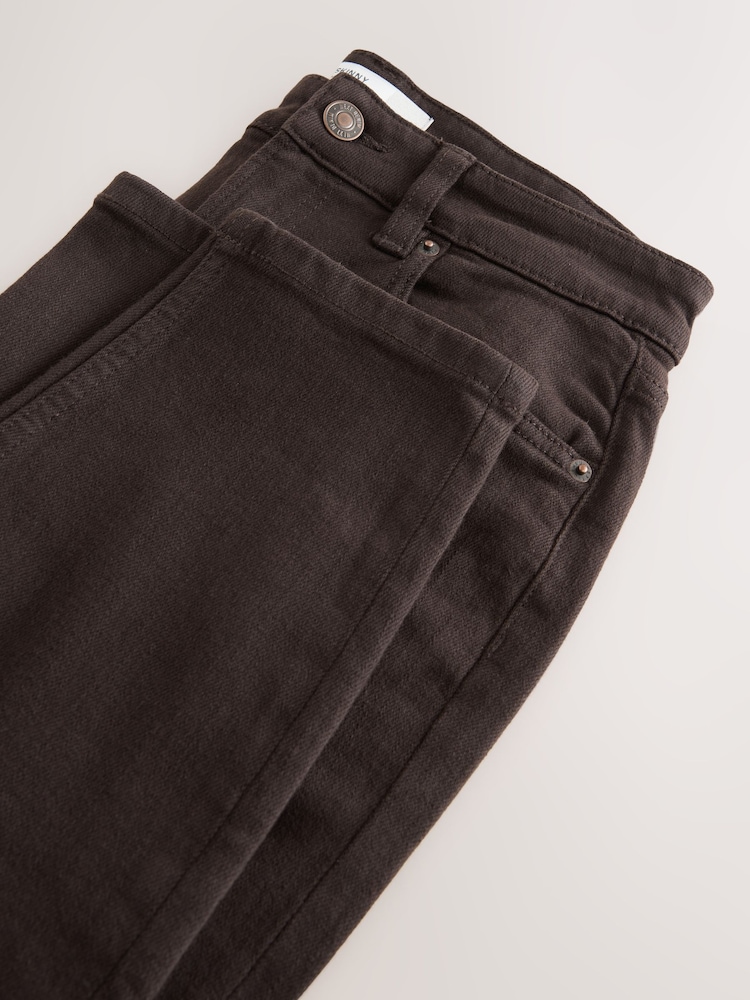 Chocolate Brown Authentic Relaxed Skinny Jeans - Image 8 of 8 Chocolate Brown Authentic Relaxed Skinny Jeans - Image 8 of 8