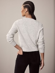 Black Velvet Cord Patch Pocket Wide Leg Jeans - Image 3 of 9