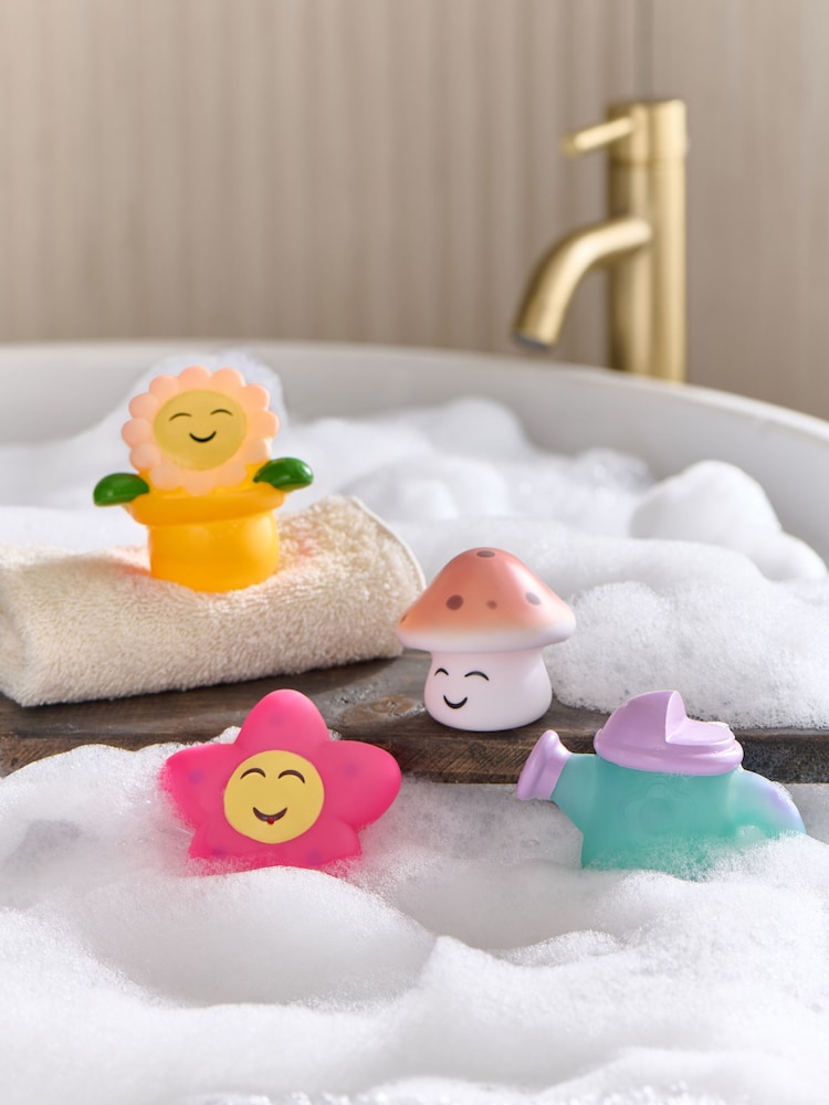 Set of 4 Multi Flower Garden Colour Changing Bath Buddies - Image 2 of 5