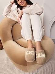 Camelo Chicago - Pantuflas Mule com Cord Slogan - Imagem 1 de 8