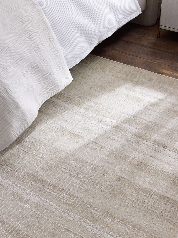 Light Natural Aria Abstract Lines Rug - Image 2 of 4