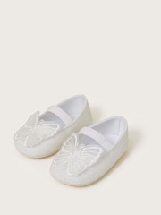 Monsoon Natural Baby Sparkle Butterfly Booties and Headband Set - Image 2 of 3