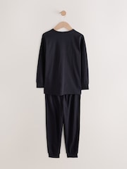 Black/Gold Football Long Sleeve Pyjamas 2 Pack (3-16yrs) - Image 6 of 9