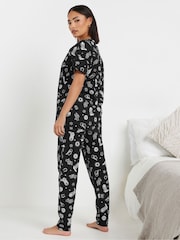 PixieGirl Petite Black 100% Cotton Cowboy Tapered Pyjamas Set - Image 4 of 4