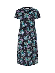 Yours Curve Blue Butterfly Midaxi Nightie 2 Pack - Image 7 of 8