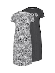 Yours Curve Wild NIGHT Midaxi Nighties 2 -paketissa - Kuva 6 / 8
