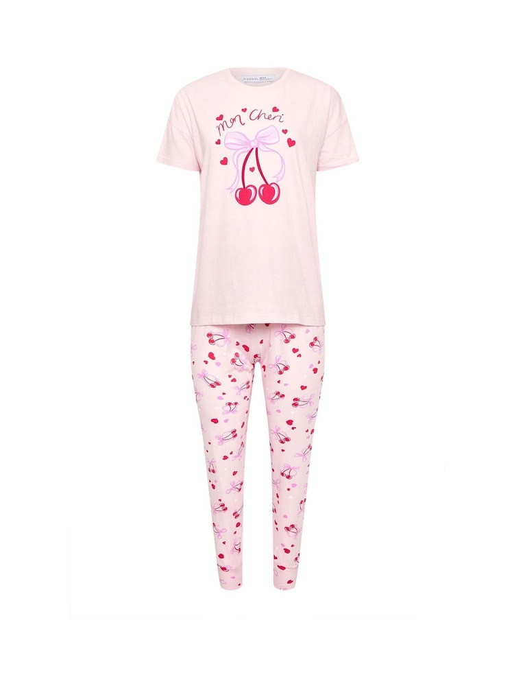 PixieGirl Petite Mon Cheri Cuffed 100% Cotton Pyjama Set - Imagen 5 de 5 PixieGirl Petite Mon Cheri Cuffed 100% Cotton Pyjama Set - Imagen 5 de 5