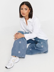 PixieGirl Petite Blue Daisy Jeans - Image 3 of 5