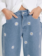 PixieGirl Petite Blue Daisy Jeans - Image 5 of 5