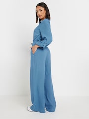 PixieGirl Petite Blue Acid Wash Jumpsuit - Image 3 of 5