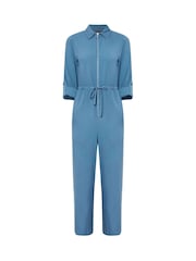 PixieGirl Petite Blue Acid Wash Jumpsuit - Image 5 of 5