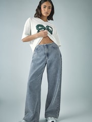 PixieGirl Petite Blue Thin Waist Band 100% Cotton Jeans - Image 1 of 5