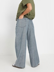 PixieGirl Petite Blue Thin Waist Band 100% Cotton Jeans - Image 3 of 5