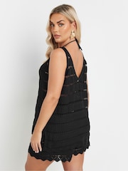 Yours Curve Black Beachwear Co-ord Vest - Image 4 of 4