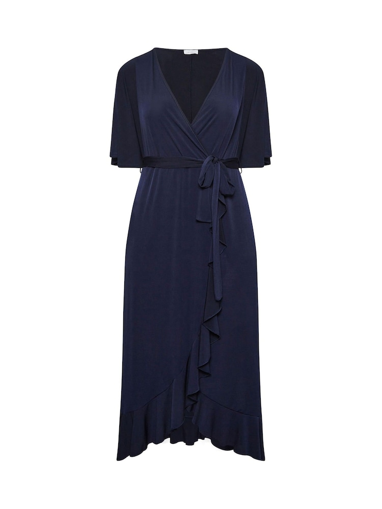 Yours Curve London Wickelkleid mit Rüschen - Bild 5 von 5 Yours Curve London Wickelkleid mit Rüschen - Bild 5 von 5