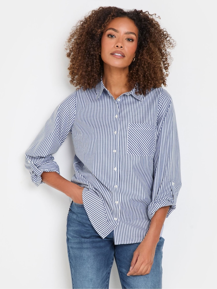 M&Co 100% Cotton Stripe Shirt - Imagen 1 de 5 M&Co 100% Cotton Stripe Shirt - Imagen 1 de 5