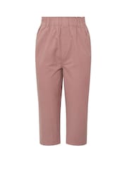Yours Curve Pink Cool 100% Cotton Cropped Trousers - Image 5 of 5