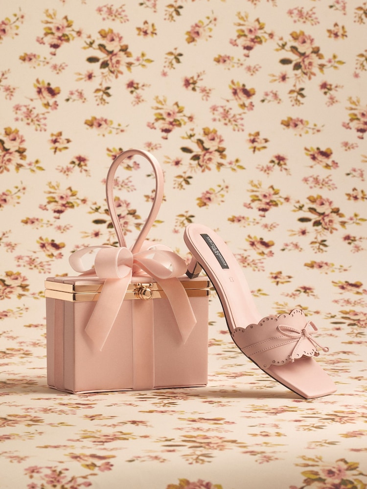 Dorado champán - Tabitha Simmons x Next Present Bow Bag - Imagen 2 de 8